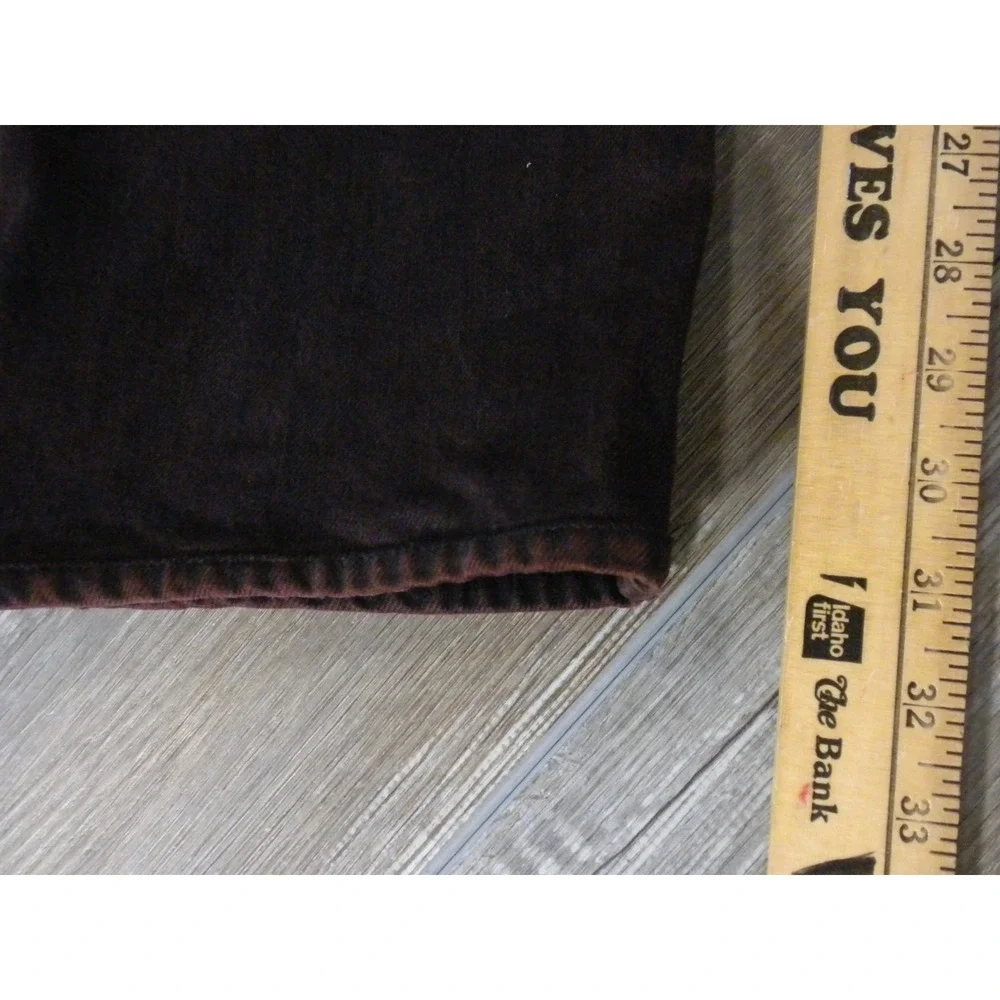J Brand Tyler Jeans Mens 34x31 Oxblood Burgundy‎ Perfect Slim Fit Tapered Sleek